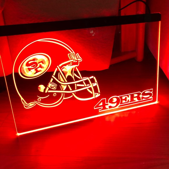 SAN FRANCISCO 49ERS LED NEON LIGHT SIGN 8x12 - Picture 1 of 3
